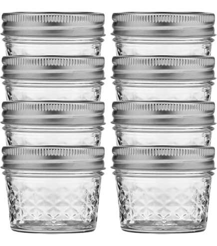 Amazon.com: Ball Jar Quilted Crystal Jelly (Case of 12), 8 oz